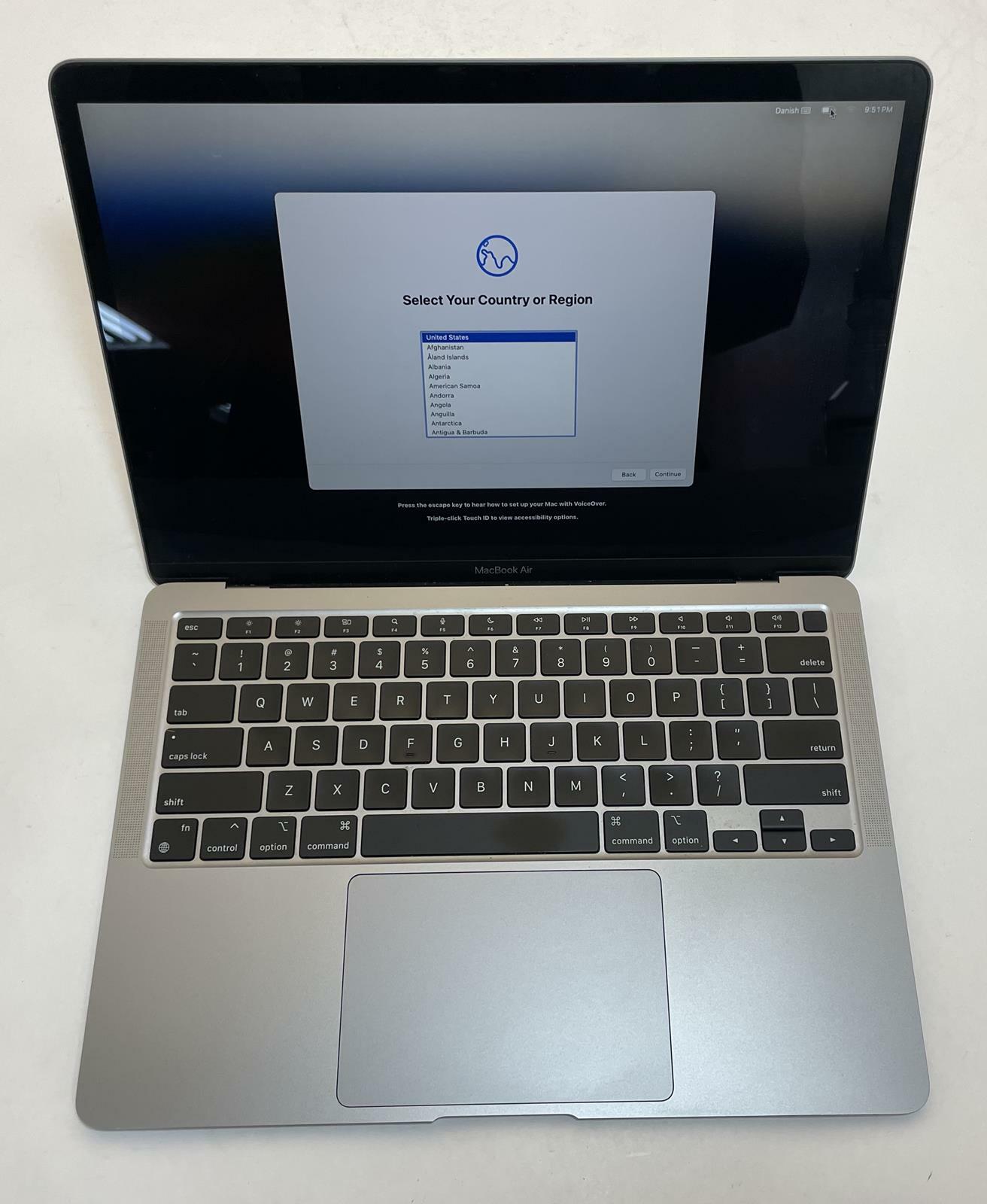 APPLE MacBook Air A2337 2020 13" Apple M1 8GB 512GB SSD Gray Sequoia -Very Good