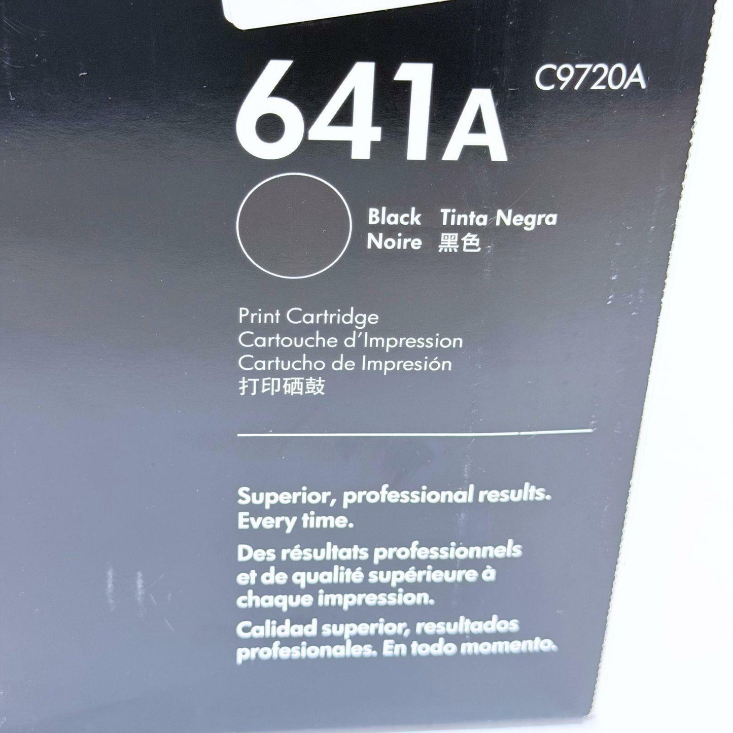NEW Sealed Genuine HP C9720 Color LaserJet Toner Cartridge - Black