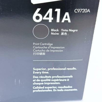 NEW Sealed Genuine HP C9720 Color LaserJet Toner Cartridge - Black