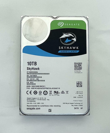 SEAGATE SkyHawk AI ST10000VX0004 3.5" 10TB SATA Internal Surveillance Hard Drive