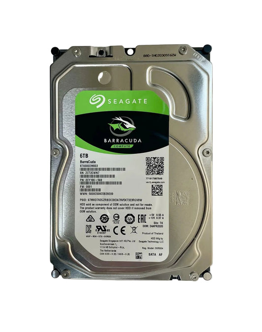 SEAGATE Barracuda ST6000DM003 6TB 3.5" SATA Internal HDD