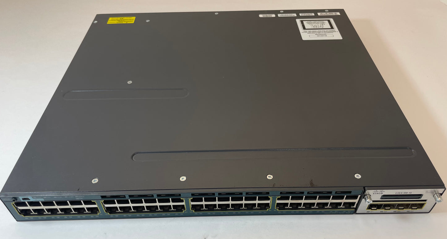 CISCO Catalyst 3560-X Series 48-Port Ethernet Switch WS-C3560X-48P-L V06 -Good