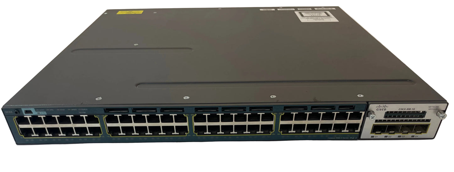 CISCO Catalyst 3560-X Series 48-Port Ethernet Switch WS-C3560X-48P-L V06 -Good