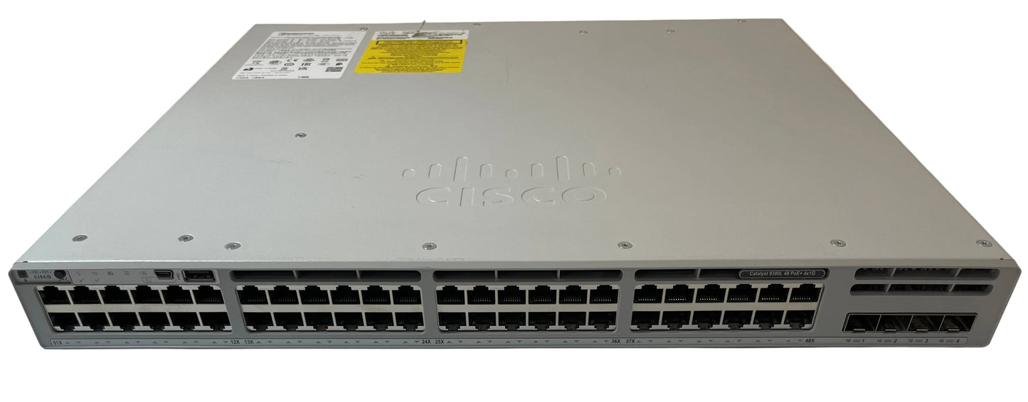 CISCO Catalyst 9300L Series 48-Port Ethernet Switch C9300L-48P-4G-E V01 -Good