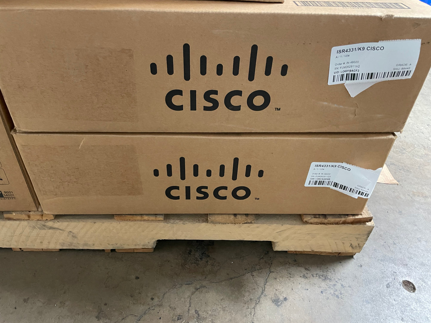 CISCO ISR4331/K9 V04 Integrated Services Router -Sealed Box!