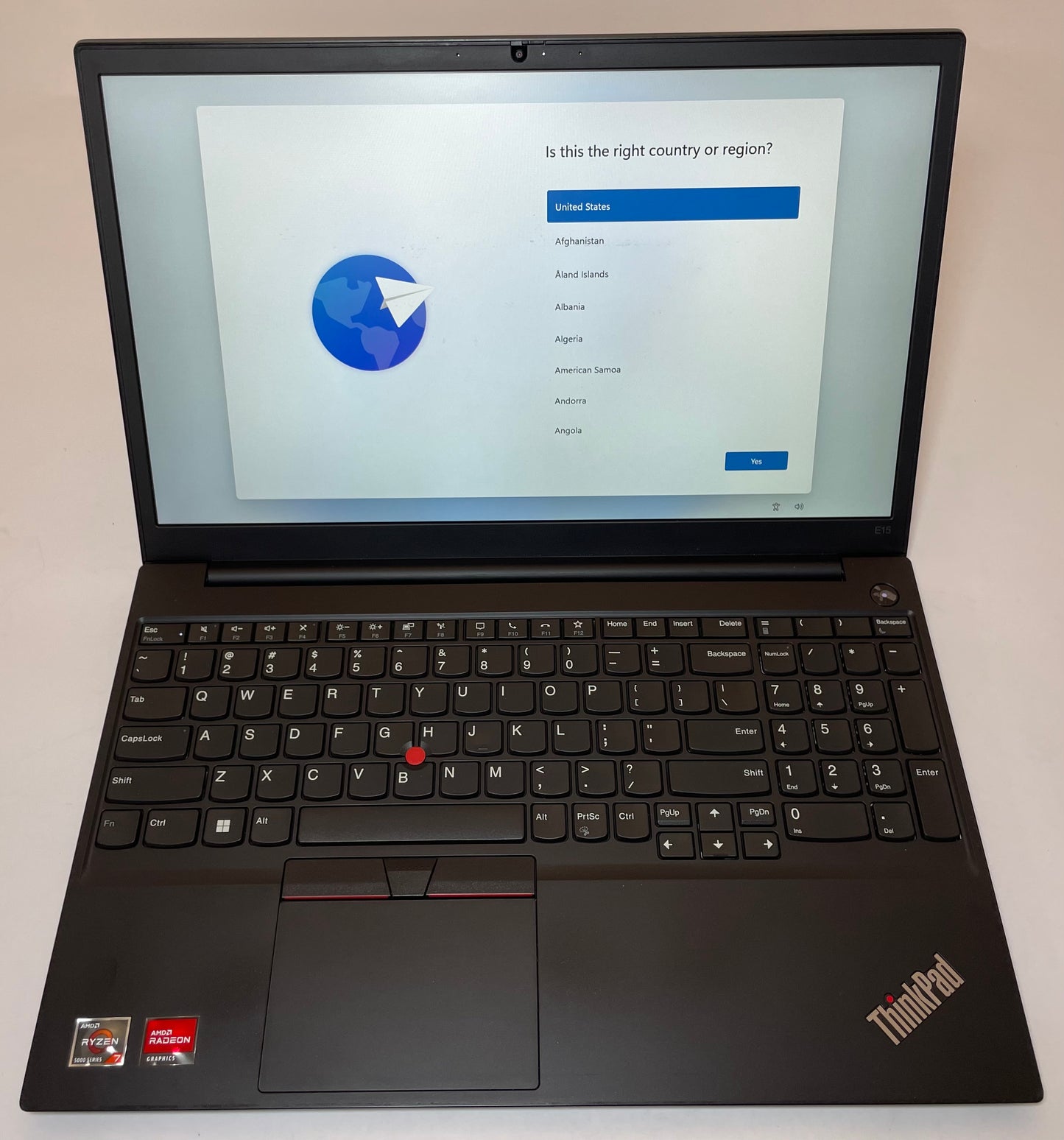 LENOVO THINKPAD E15 GEN 3 15" Laptop AMD Ryzen 7 5700U 256GB 16GB NVMe WIN11P