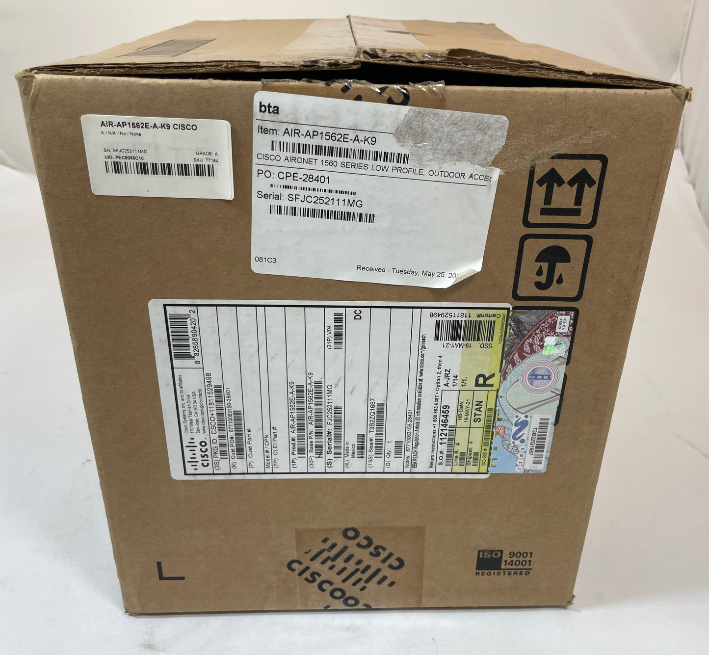 CISCO Aironet 1560 Series AIR-AP1562E-A-K9 Outdoor Access Point -NOB