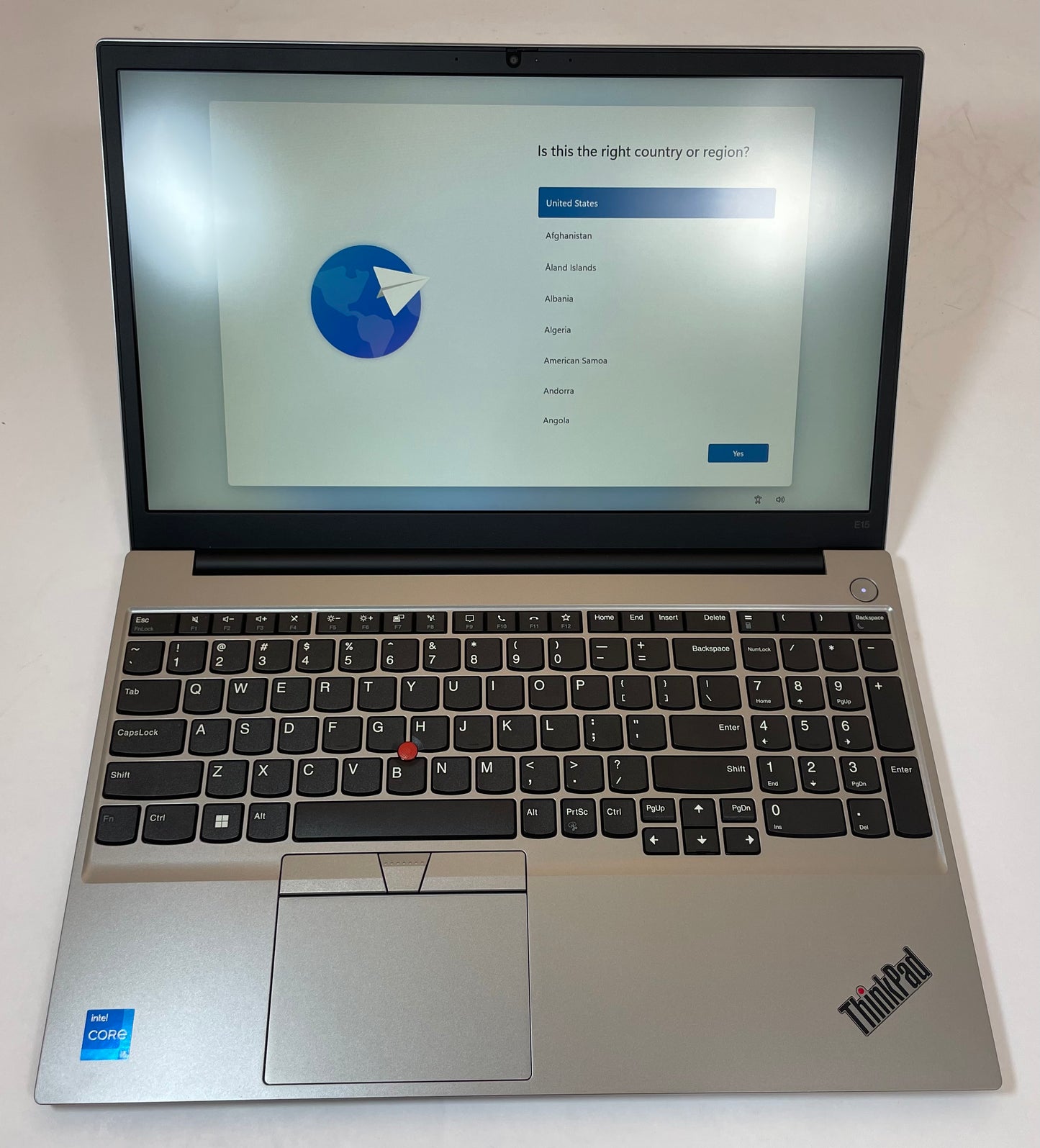 LENOVO THINKPAD E15 GEN 4 15" Laptop Core i5 1235U 8GB 256GB NVMe WIN11 -Good