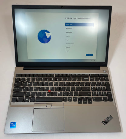 LENOVO THINKPAD E15 GEN 4 15" Laptop Core i5 1235U 8GB 256GB NVMe WIN11 -Good