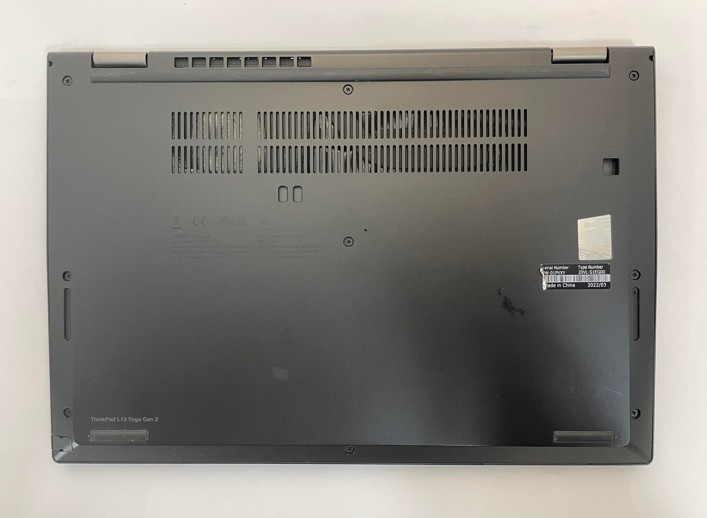 LENOVO THINKPAD L13 YOGA GEN2 13" 2n1 Laptop Core i5 1145G7 16GB 256GB W11 -READ