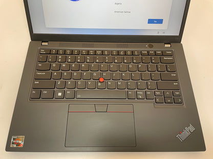 LENOVO THINKPAD L14 GEN 3 14" Laptop Ryzen 5 PRO 5675U 16GB 256GB W11 -Very Good