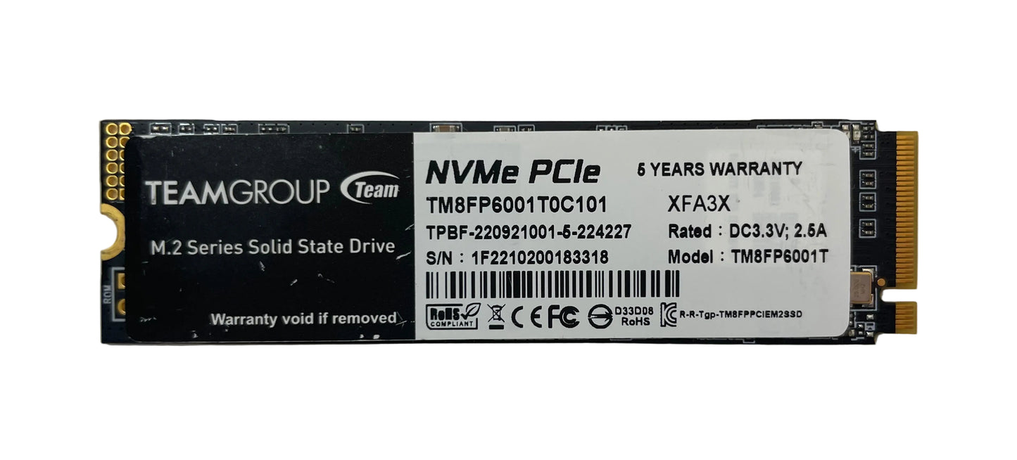 TEAM GROUP TM8FP6001T0C101 1TB PCIe NVMe M.2 Internal Solid State Drive