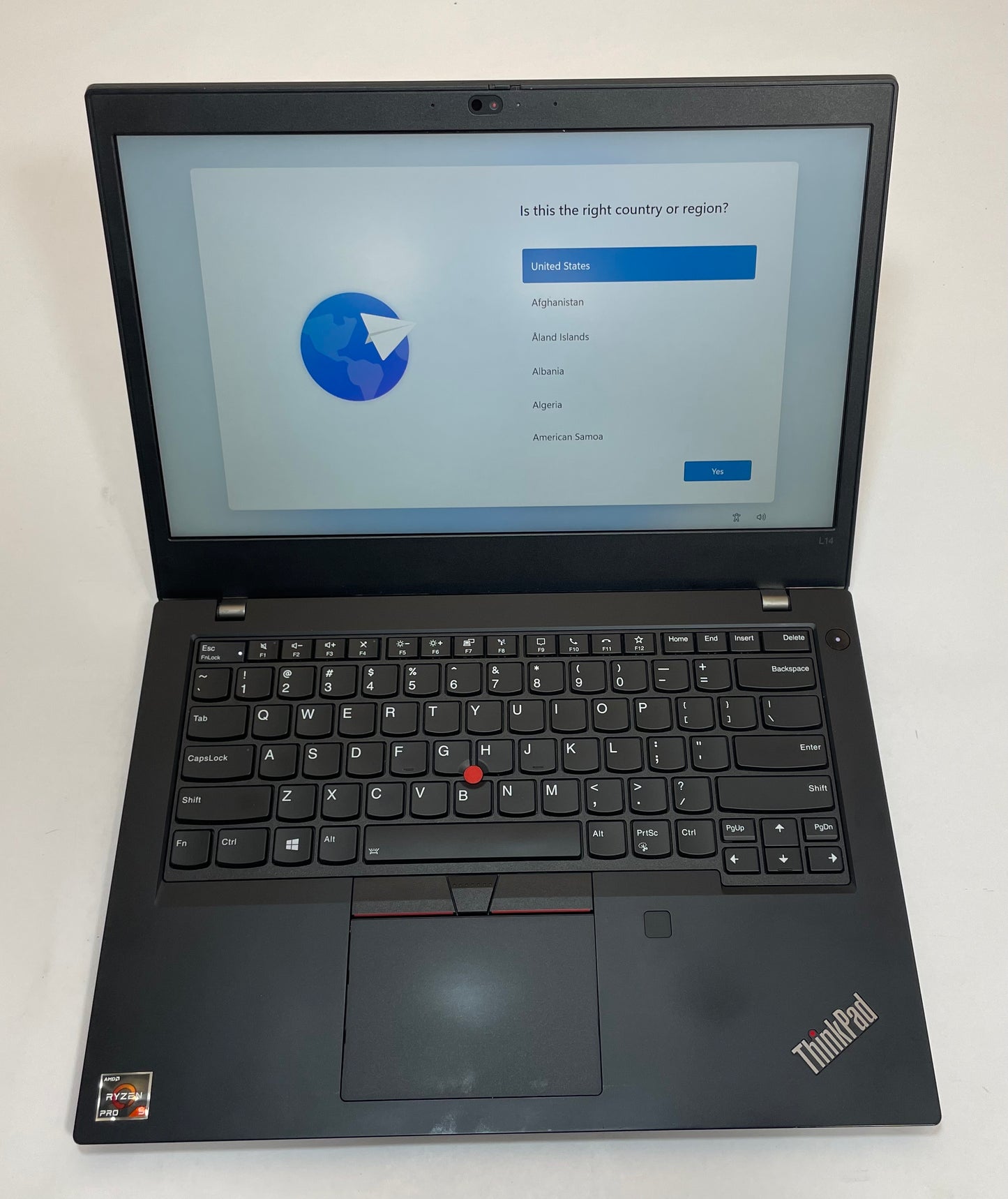 LENOVO THINKPAD L14 GEN 2A 14" Laptop Ryzen 5 5650U 16GB 256GB NVMe WIN11 -READ