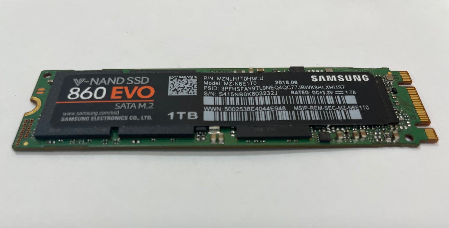 SAMSUNG 860 EVO MZ-N6E1T0 1TB SATA M.2 Internal Solid State Drive