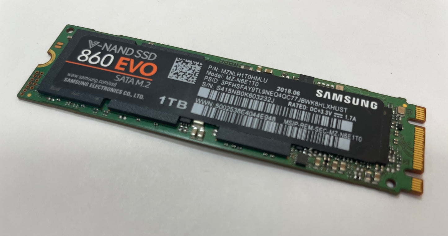 SAMSUNG 860 EVO MZ-N6E1T0 1TB SATA M.2 Internal Solid State Drive