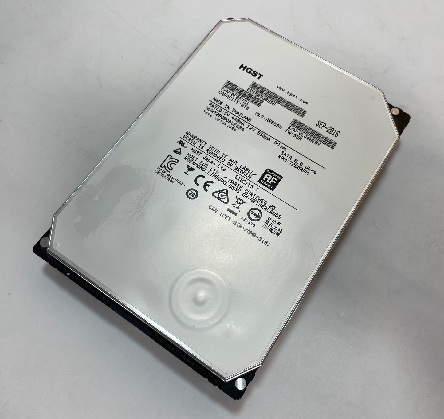 HGST HUH728080ALE604 8TB 3.5" SATA 6Gb/s Internal HDD