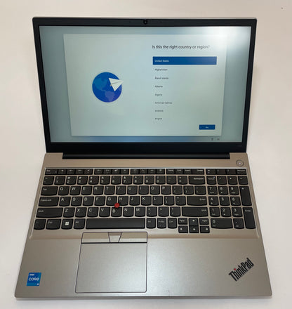 LENOVO THINKPAD E15 GEN 4 15" Laptop Core i5 1235U 16GB 256GB NVMe WIN11 -Good