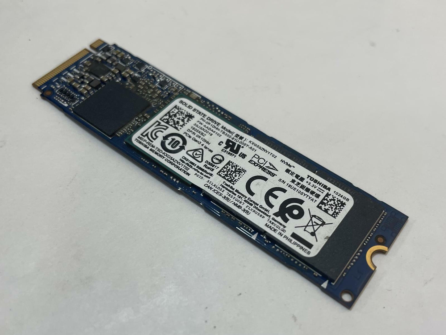 TOSHIBA KXG50ZNV1T02 1TB NVMe Internal Solid State Drive