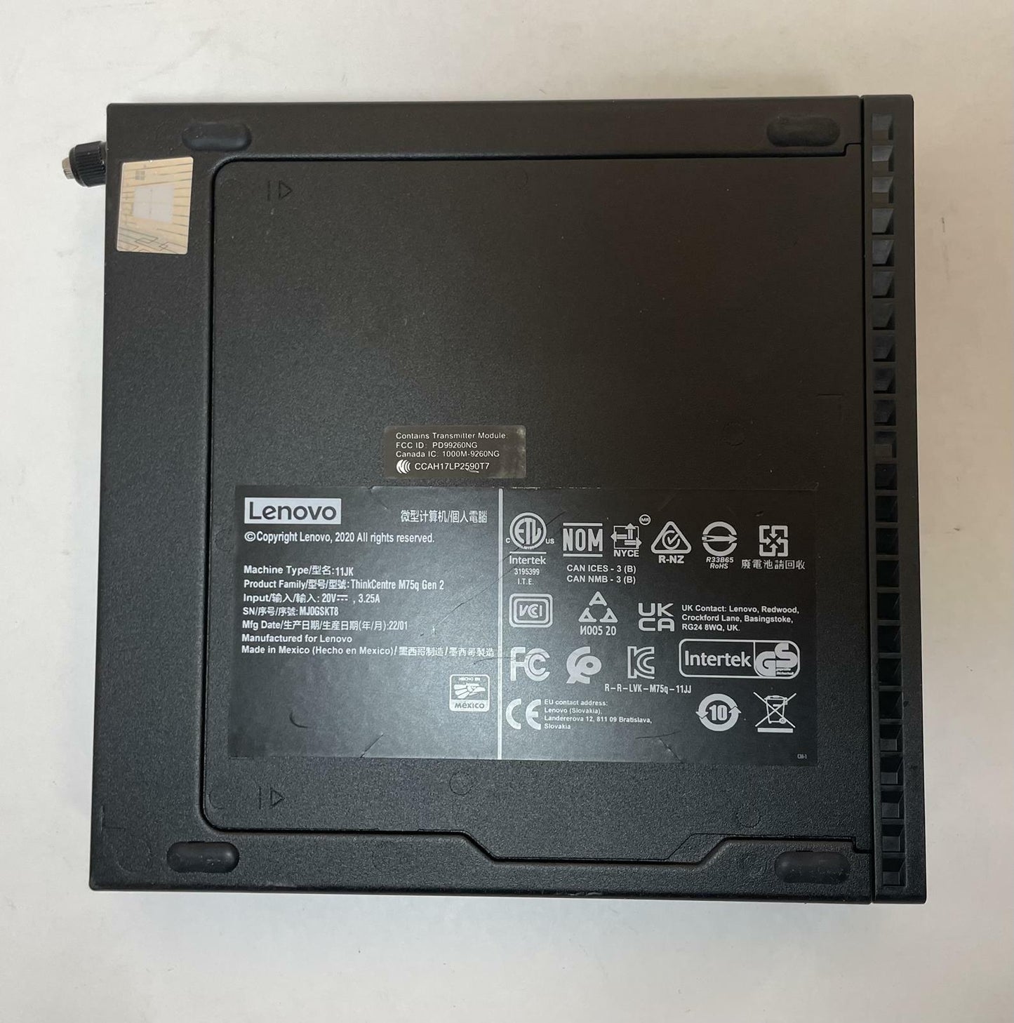 LENOVO THINKCENTRE M75Q GEN 2 Tiny Desktop AMD Ryzen 5 4650GE 16GB 256GB WIN11