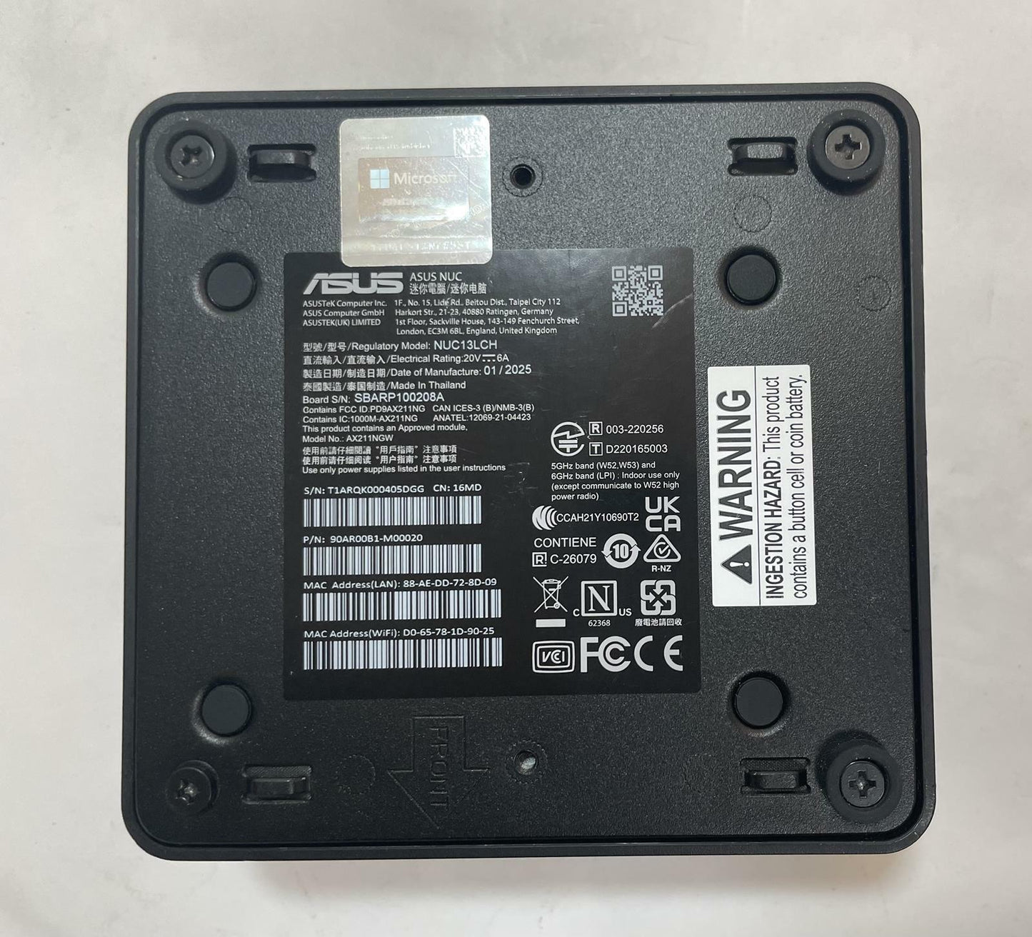 ASUS NUC 13 Pro NUC13LCH UCFF Core i5-1350P 16GB 512GB Windows 11